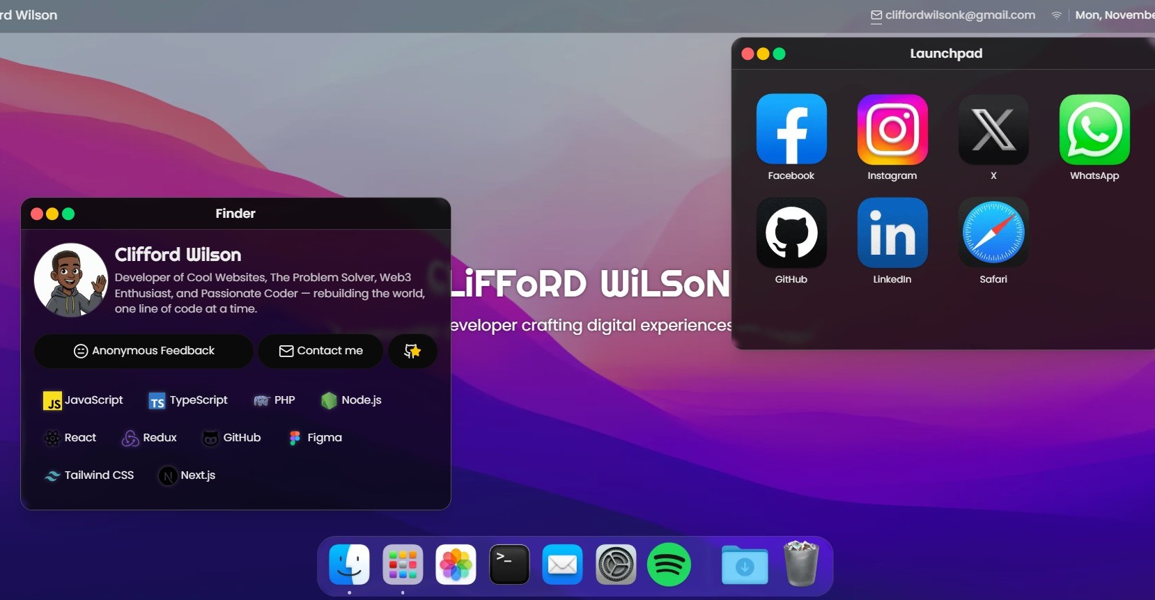 An image of the Macintosh OS (Portfolio) project.